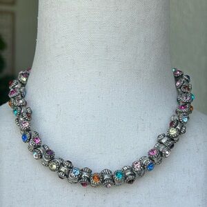 Vintage Rodrigo Otazu Swarovski Barrel  Crystal necklace